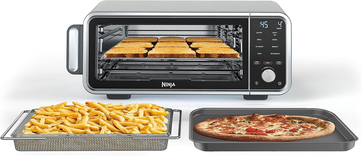 13-in-1 Countertop Air Fry Oven With Smart Thermometer - Silver