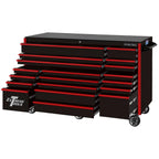 Extreme Tools 72-in x 30-in 19-Drawer Roller Cabinet With 250 lb Drawer Slides - RX723019RC-250
