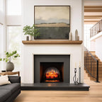 PuraFlame Free Standing Electric Fireplace Log Set Insert, 24 inch, 750W/1500W Heater