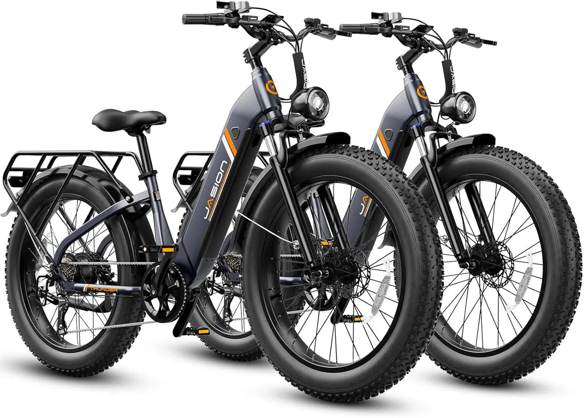 Jasion Electric Bike 1500W, 30+ MPH, 35-80 Miles, 26 in x 4 in Fat Tires - THUNDER
