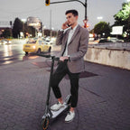 Electric Scooter 10 Inch Solid Tires, 500W, Dual Suspension