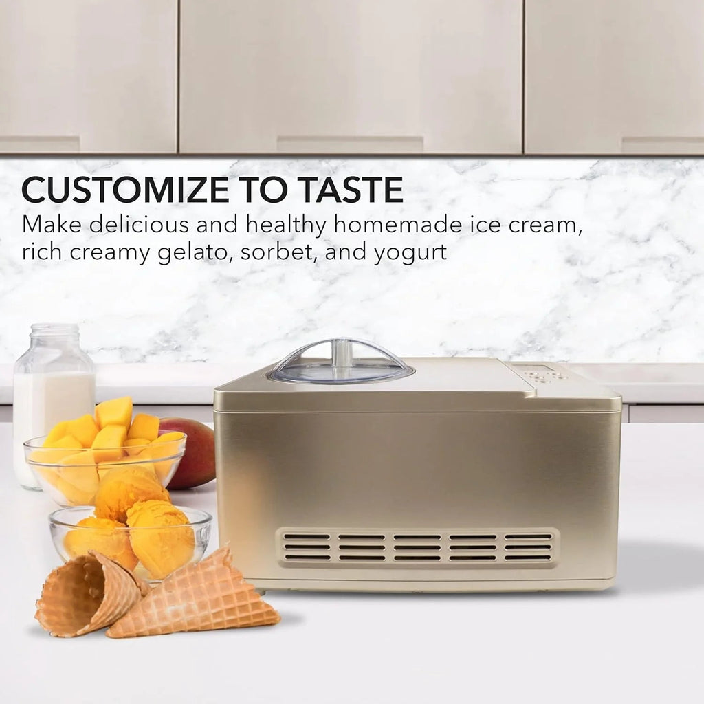 Whynter Rolled Ice Cream Maker With Compressor, 0.5-Quart Stainless Steel - ICR-300SS