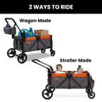 Jeep Sport All-Terrain Stroller Wagon With Canopy And Parent Organizer