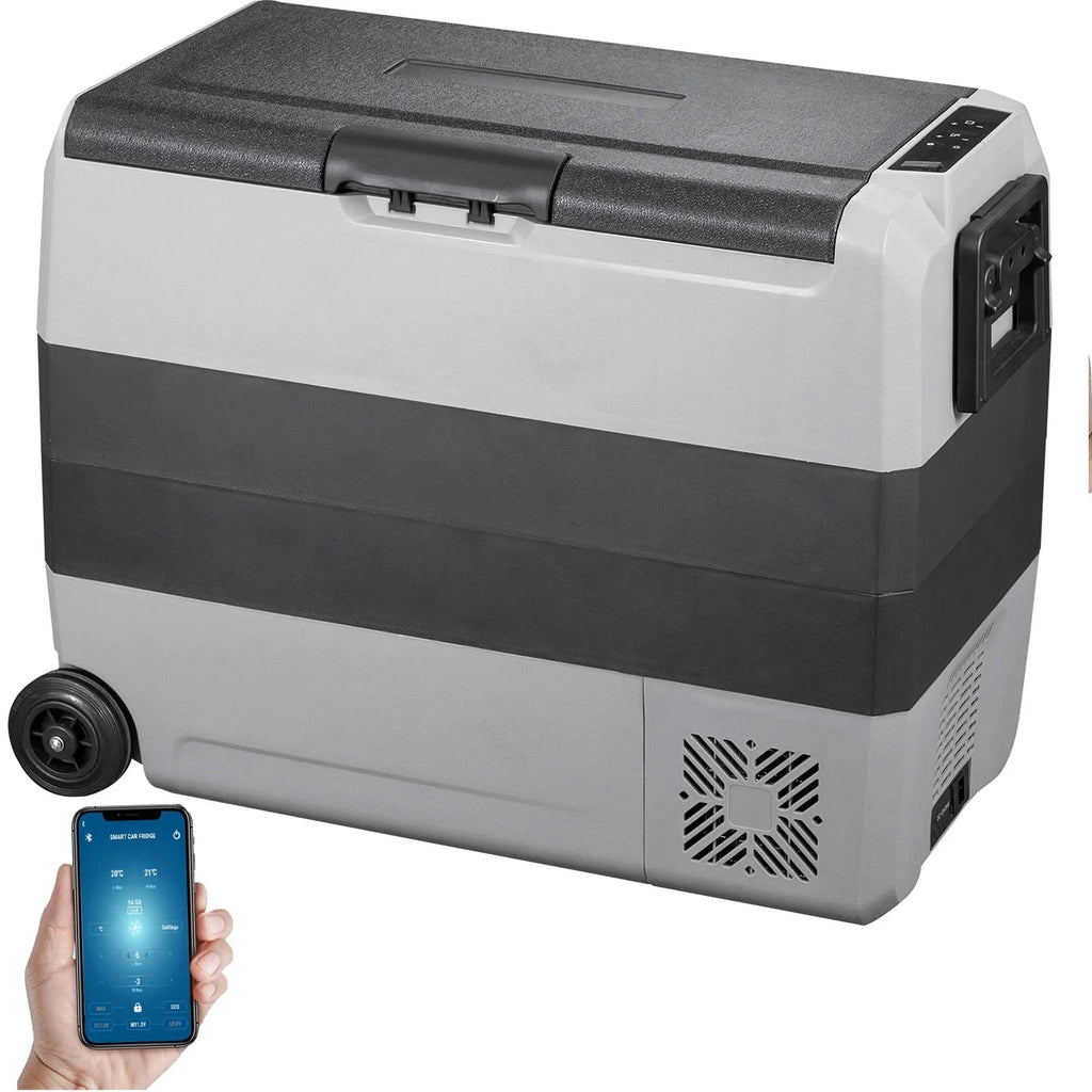VEVOR Dual-Zone Car Refrigerator Freezer, 48QT - T45K