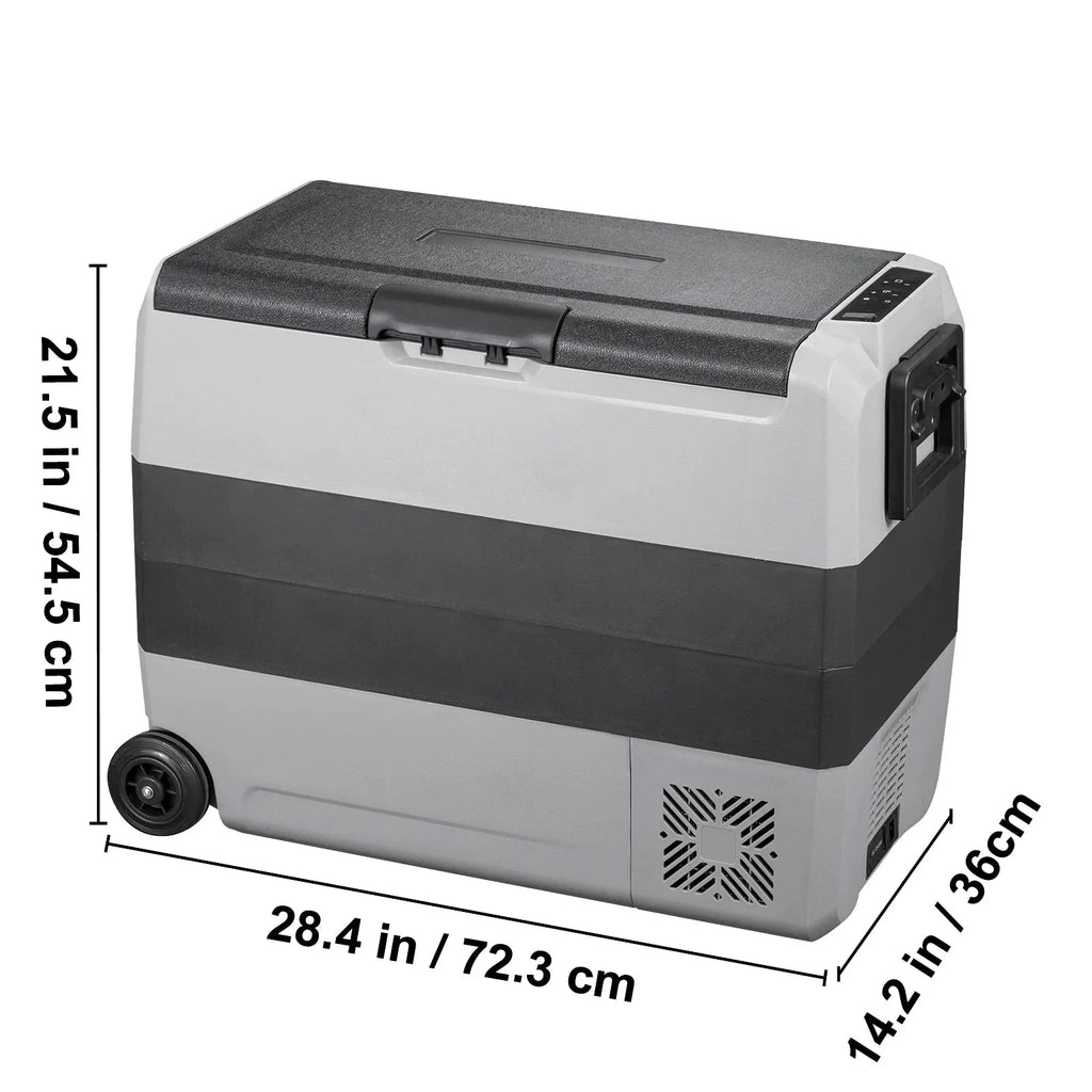 VEVOR Dual-Zone Car Refrigerator Freezer, 48QT - T45K