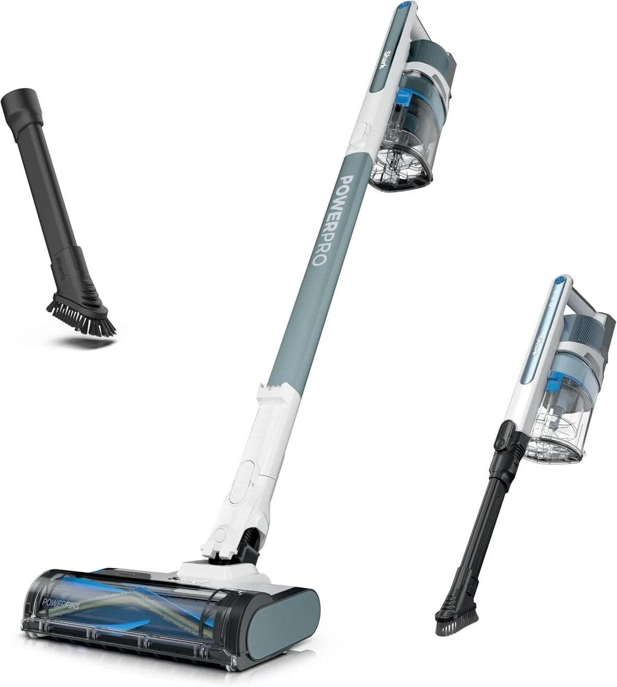 Shark Pet Cordless Stick Vacuum With XL Dust Cup, LED Headlights, 40min Runtime, Ice Blue - IX141AMZ