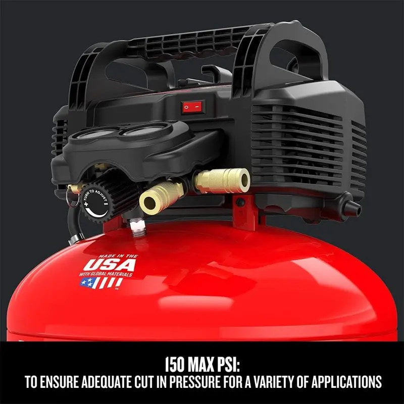 CRAFTSMAN 6 Gallon Oil-Free Pancake Air Compressor With 13 Piece Accessory Kit - CMEC6150K