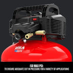 CRAFTSMAN 6 Gallon Oil-Free Pancake Air Compressor With 13 Piece Accessory Kit - CMEC6150K