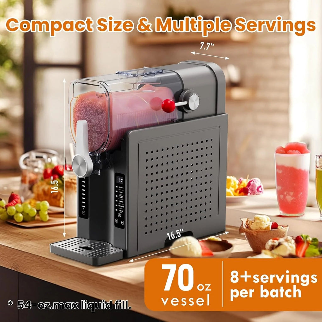 BKPPM Slushie Machine, 70 oz, Gray - SBL-2408