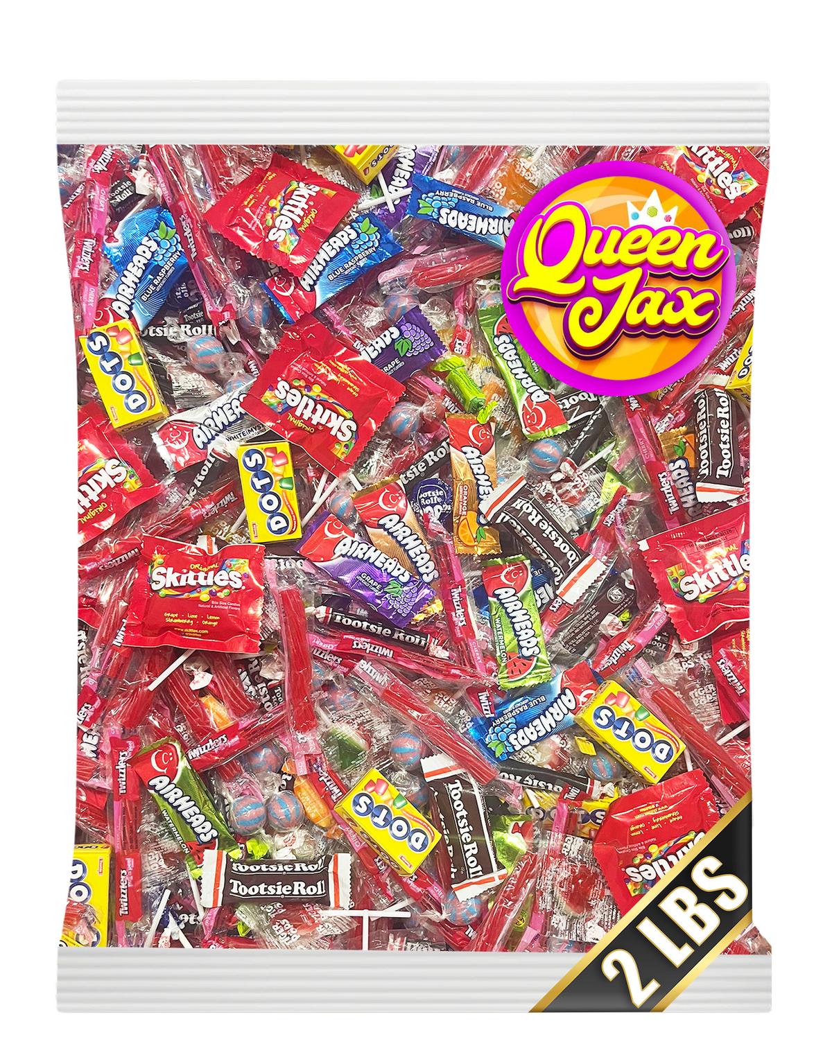 Variety Candy Pack - 2 LB Assorted Party Mix - Individually Wrapped Bulk - Pinata Mix - Deluxe Queen Jax Candy Assortment