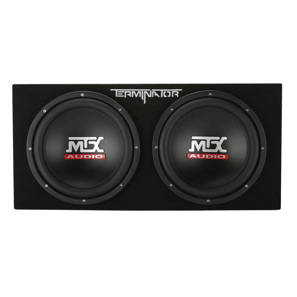 MTX Dual Loaded Subwoofer Enclosures, 12 Inch, 2000 Watt Max, 4 Pack - TNE212DV