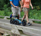 KneeRover All Terrain Knee Walker, Metallic Blue - QUAD