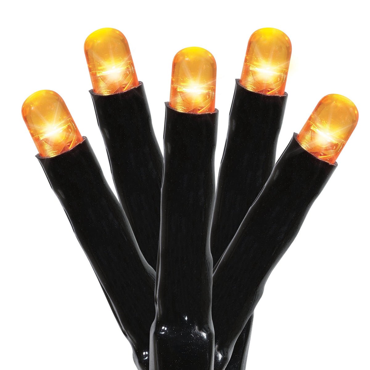 Indoor/Outdoor 100-Count Battery-Operated LED 8-Function Micro String Lights, 33', Halloween by Way To Celebrate