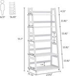 5-Tier Ladder Bookshelf Bookcase With 5 Shelves