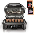 Ninja Outdoor Woodfire Pro XL 4-in-1 Grill BBQ Smoker Air Fryer & Bake, Dark Grey - OG850