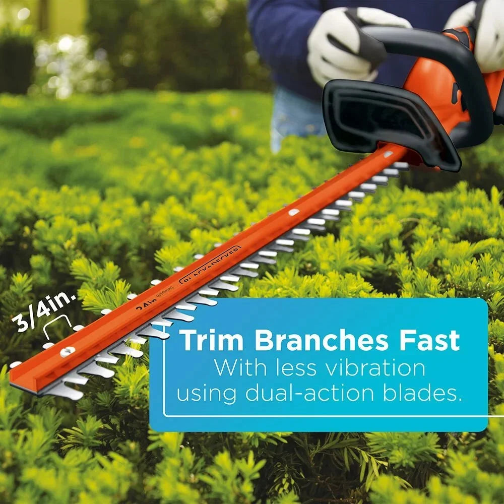 BLACK+DECKER 40V MAX Cordless Hedge Trimmer, 24-Inch - LHT2436