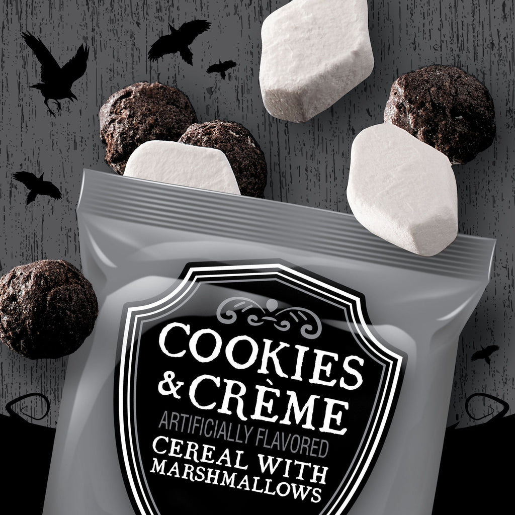 Kellogg's Cookies and Crème with Marshmallows Cereal Pouches, Whole Grain, 9 oz, 20 Count