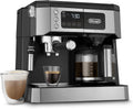 De'Longhi All-in-One Coffee Maker and Espresso Machine With 10-Cup Glass Coffee Pot, Black - COM532M