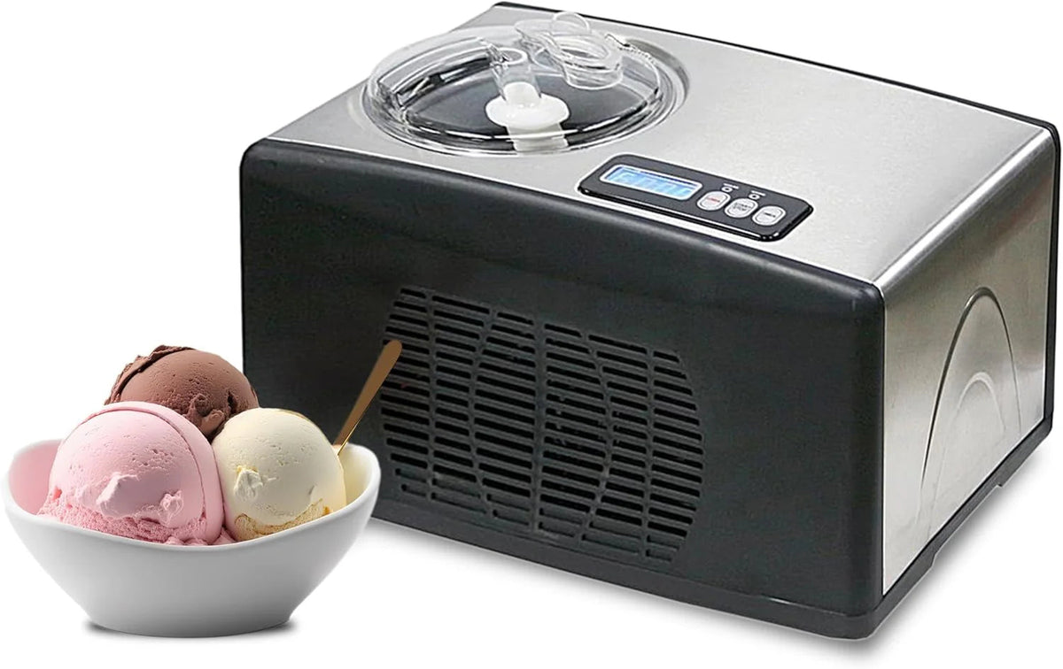Whynter Rolled Ice Cream Maker With Compressor, 0.5-Quart Stainless Steel - ICR-300SS