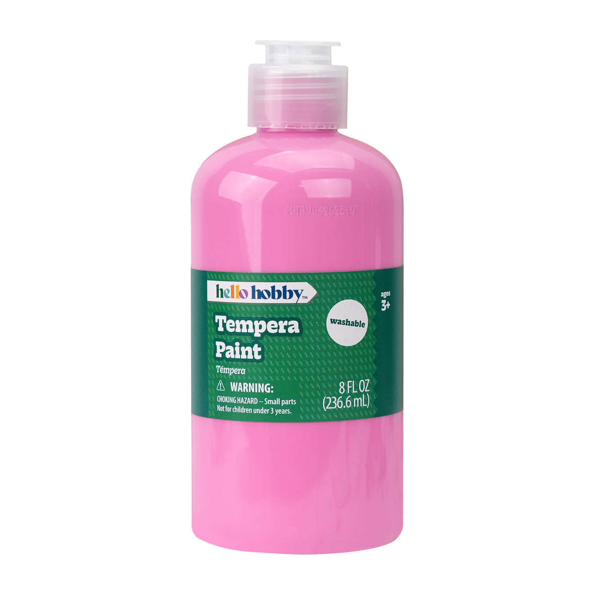 Hello Hobby 8 fl oz White Tempera Paint, Washable Craft Paint for Kids, Teachers, and School Projects