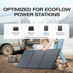 EF ECOFLOW 160 Watt Portable Foldable Solar Panel With Adjustable Kickstand - IP68