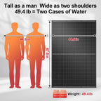DOKIO Mono Solar Panel 400W 31V With 9.84ft MC4 Wiring
