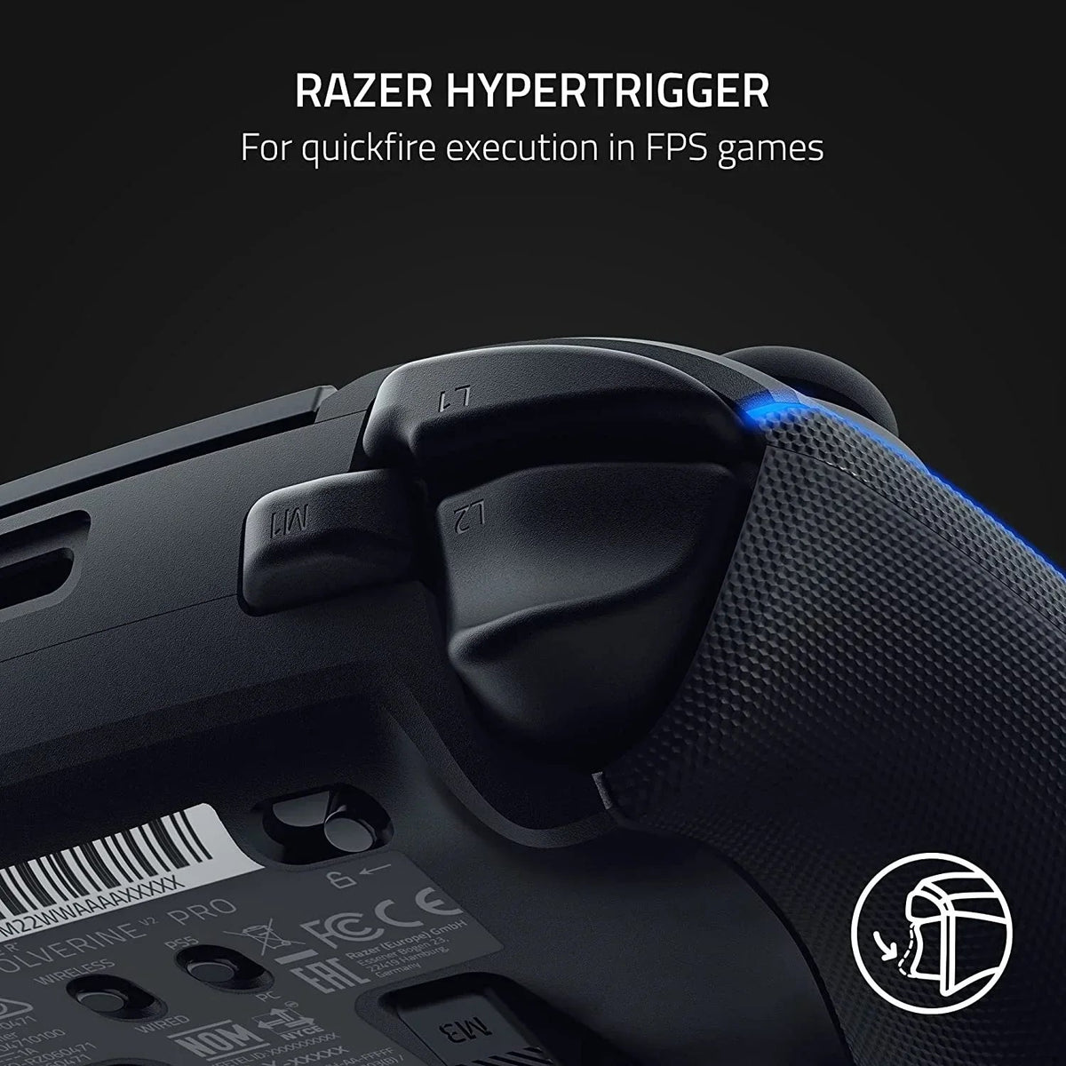 Razer Wolverine V2 Pro Wireless Controller for PS5 & PC, Black, HyperSpeed, Mecha-Tactile, RGB Lights - Wolverine V2 Pro