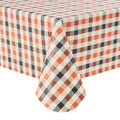 Way To Celebrate Halloween PEVA Tablecloth Indoor & Outdoor Table 60" x 84" - Buffalo Plaid