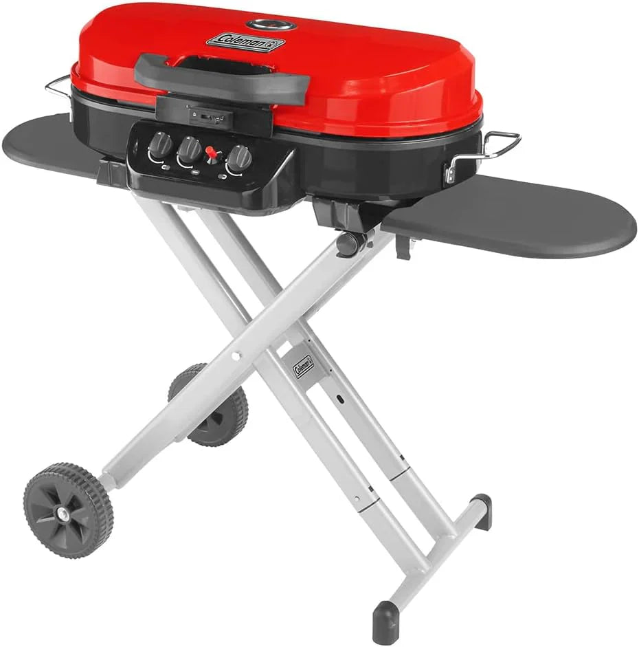RoadTrip 285 Portable Stand-Up Propane Grill - 3 Adjustable Burners