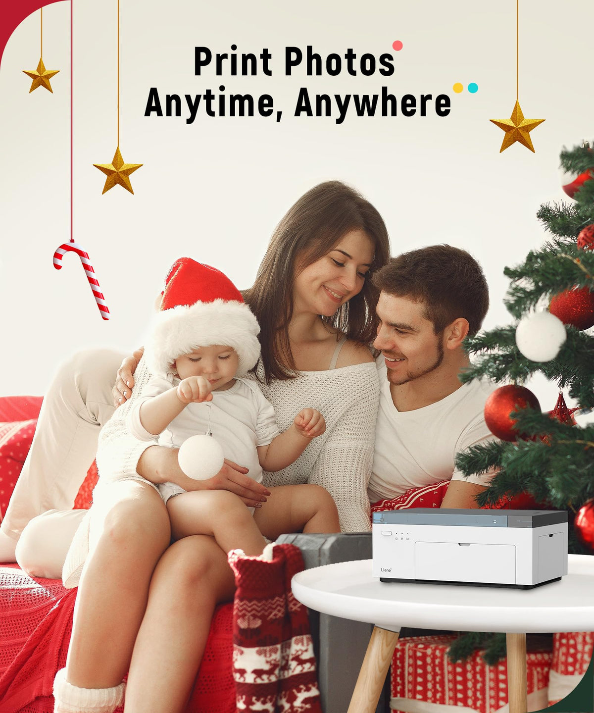 4x6 Photo Printer with Wi-Fi, 100 Sheets, Thermal Dye-Sublimation - Compatible with iPhone and Android