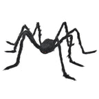 Furry Spider Decoration, Black, 50", Halloween by Way To Celebrate