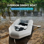 CREWORKS Inflatable Dinghy Boat, 7.5ft, 2 Person, 660lb - INB-2020-75