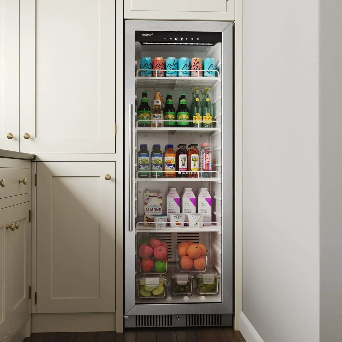 EdgeStar Commercial Beverage Merchandiser, 10.1 Cu. Ft., 22 in Wide, Stainless Steel - VBM101