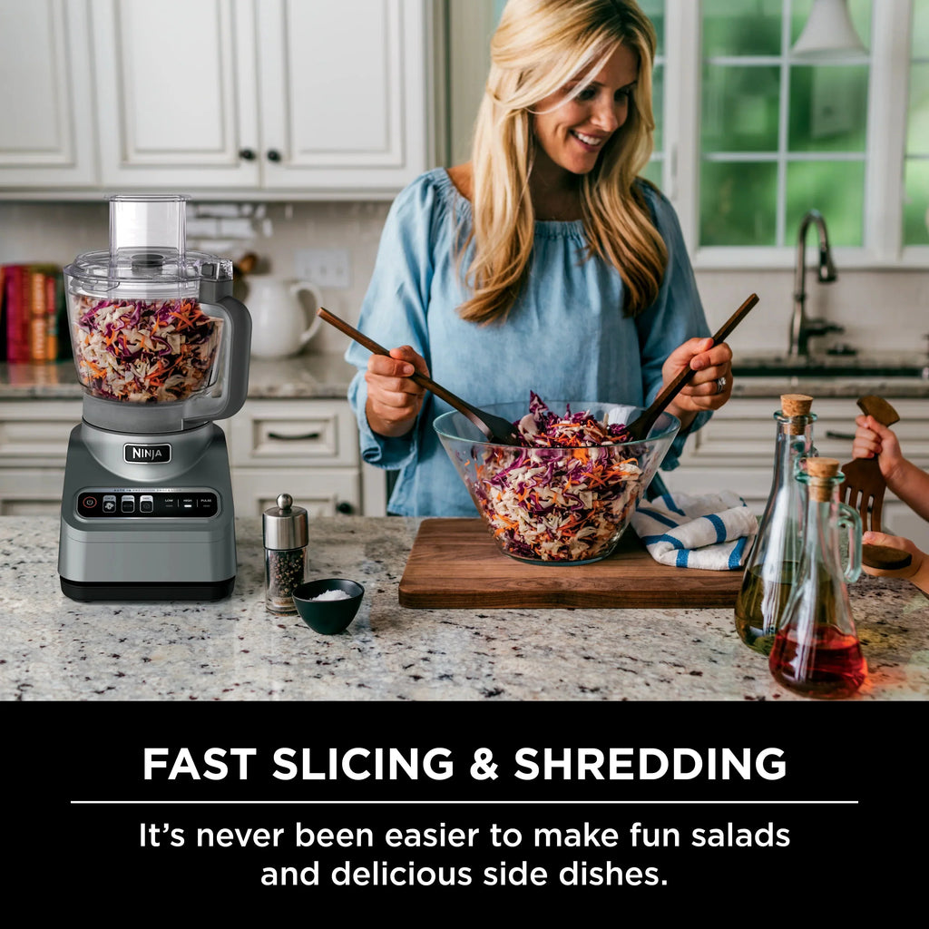Ninja Professional Food Processor 9 Cup, 850 Watts, Silver - BN600
