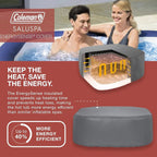 Coleman 4 To 6 Person Square Inflatable Hot Tub With 114 AirJets, Gray - 15442