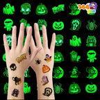 Joyfy 300+ Halloween Temporary Tattoos, Glow in The Dark Tattoos for Kids, Halloween Toys Bulk, Halloween Trick or Treat Toys, Halloween Party Favor