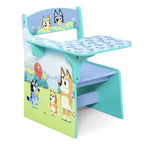 Delta Children Bluey 3-Piece Toddler Bedroom Set With Bed, Chair Desk And Toy Organizer - Blue
