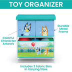 Delta Children Bluey 3-Piece Toddler Bedroom Set With Bed, Chair Desk And Toy Organizer - Blue