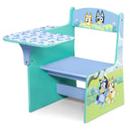 Delta Children Bluey 3-Piece Toddler Bedroom Set With Bed, Chair Desk And Toy Organizer - Blue