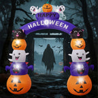 GVDV 8 FT Halloween Inflatables Archway Outdoor Decorations for Front Yard Lawn Garden Decor