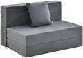 ASDRFYU 6 Inch Tri-Fold Folding Sofa Bed With Pillow
