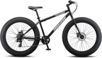 Mongoose Malus Adult Fat Tire Mountain Bike, 26-Inch Wheels, 4-Inch Tires, 7-Speed - R5714C