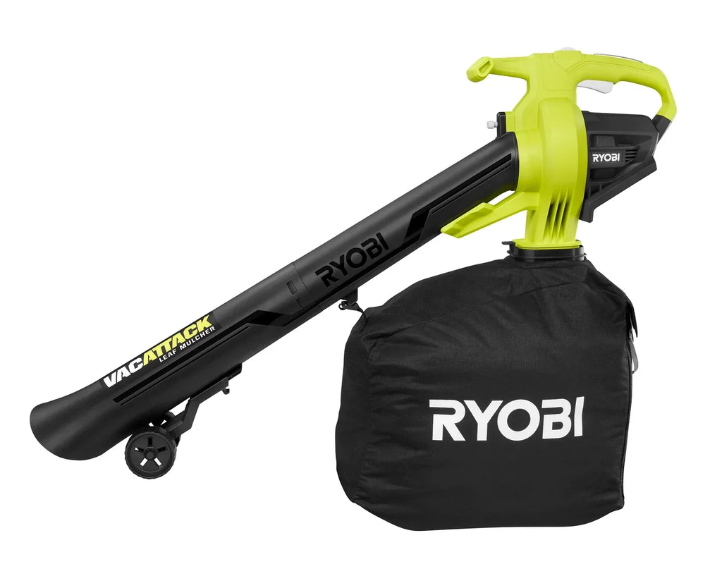RYOBI 40V VAC ATTACK Leaf Vacuum/Mulcher Kit - (2) 40V 5.0 Ah Batteries