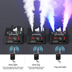 Smoke Machine Fog Machine 2000W Double-tube Adjustable DMX512 RGB 3-in-1 Led Stage Smoke Machines for Party/ Wedding/ Stage
