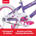 Huffy Sea Star 18in Kids Bicycle, Purple, Ages 4+, Training Wheels, Single-Speed