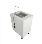 FixtureDisplays Portable Self-Contained Hand Wash Station With Built-In Pump, 24 X 18 X 30 in Cabinet - 10094