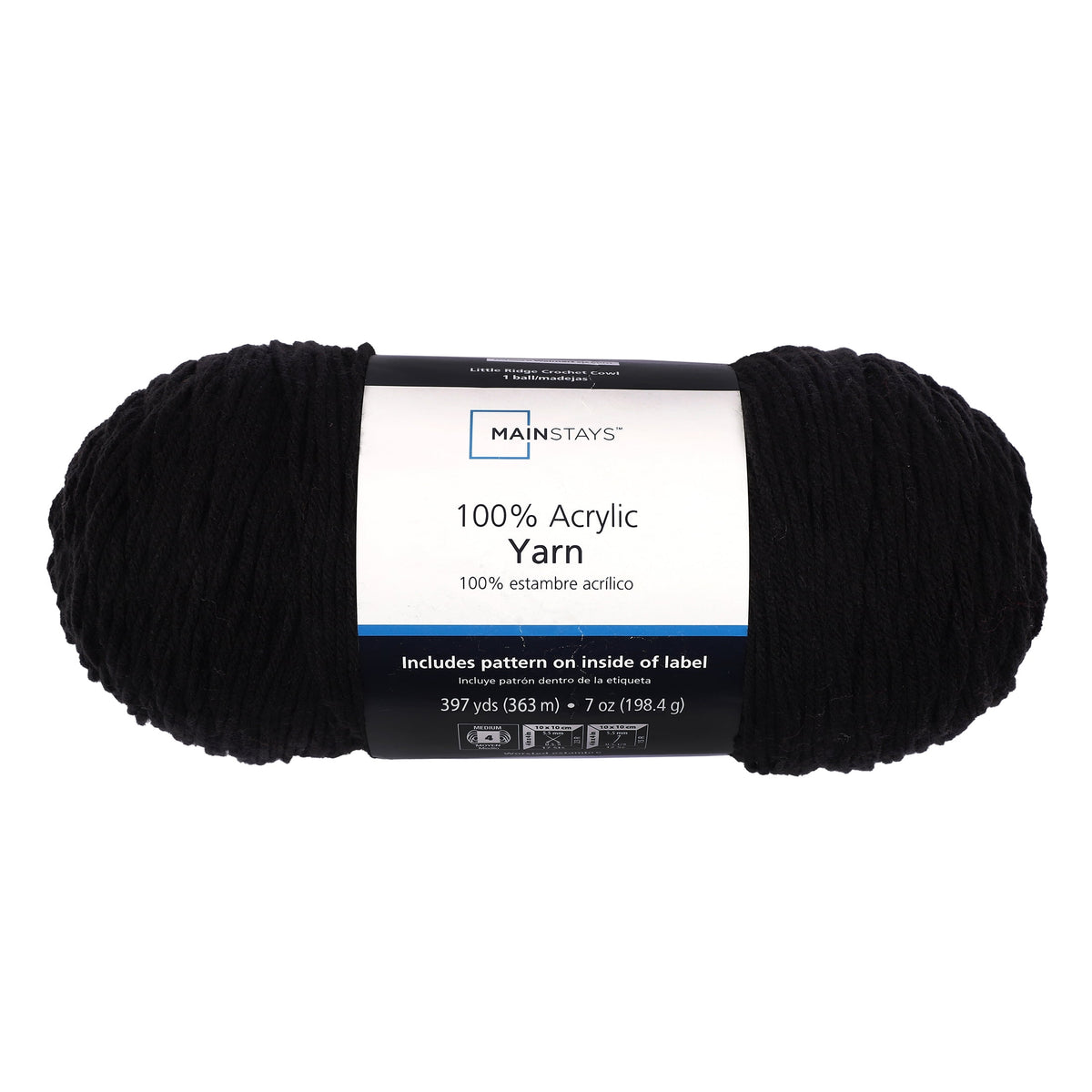 Mainstays Medium 4 Acrylic Yarn, 7 oz, 397 Yards