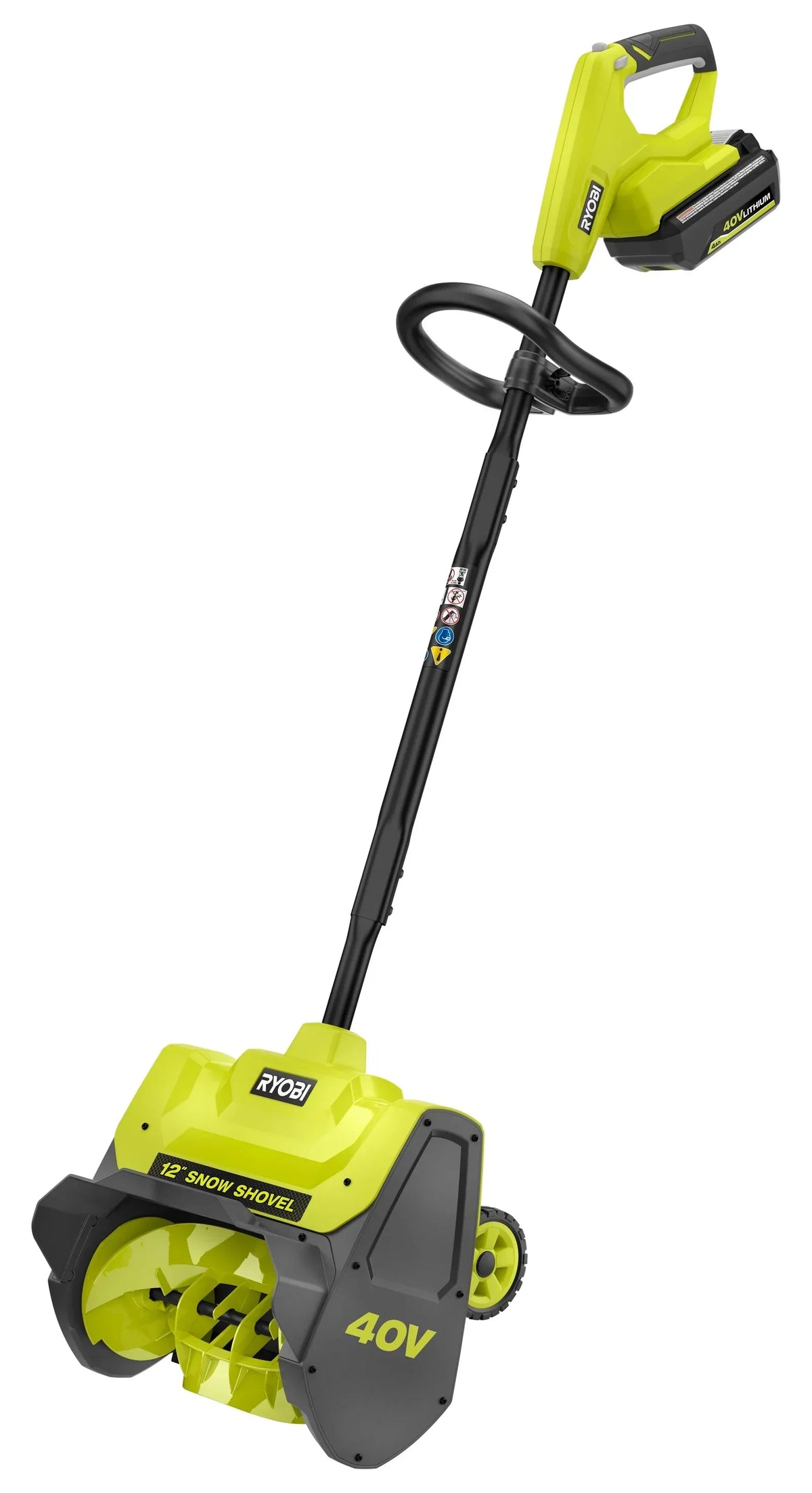 RYOBI 40V 12" Wheeled Snow Shovel Kit
