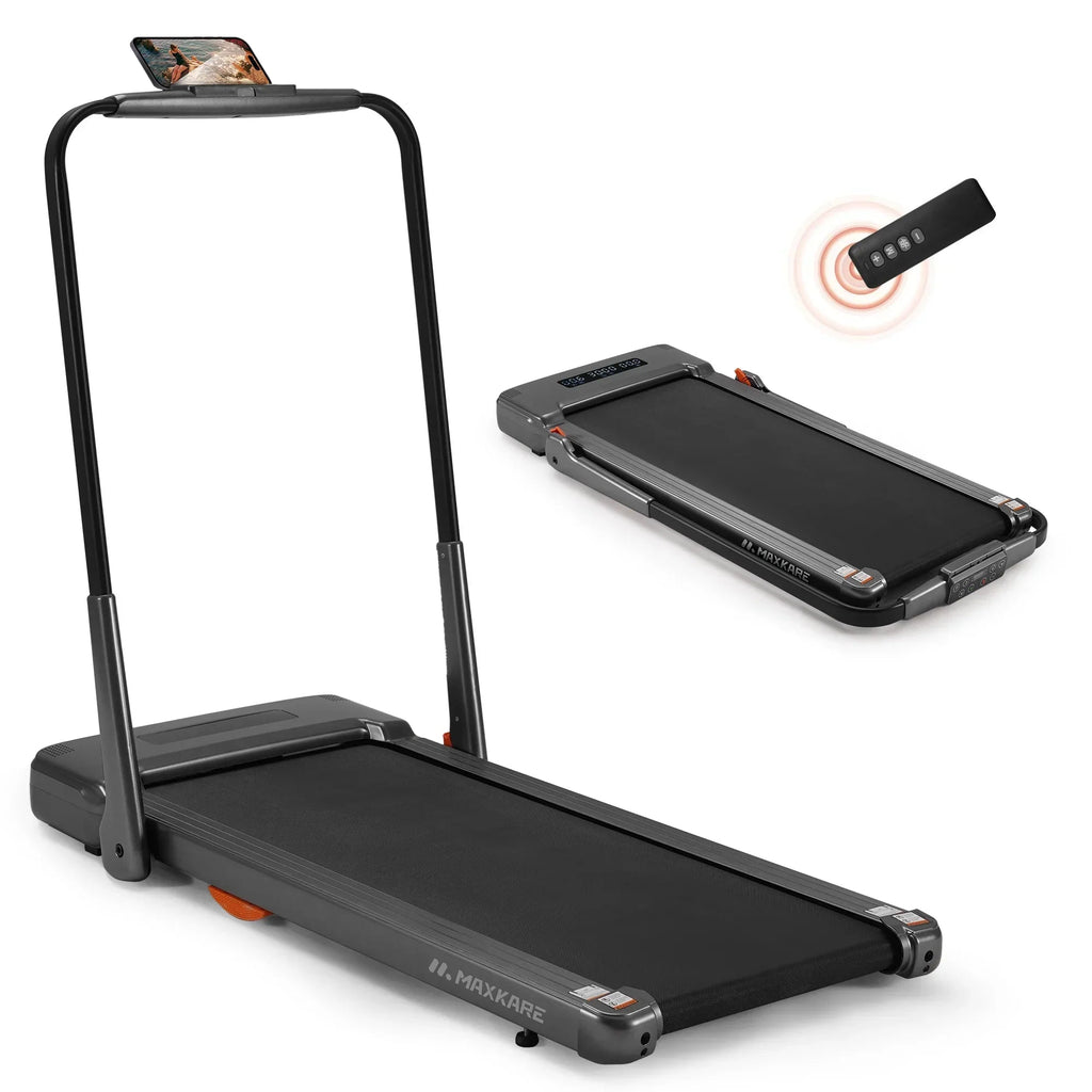 MaxKare 2-in-1 Folding Under Desk Treadmill, 2.5HP, 7.5MPH, 265 lbs Capacity