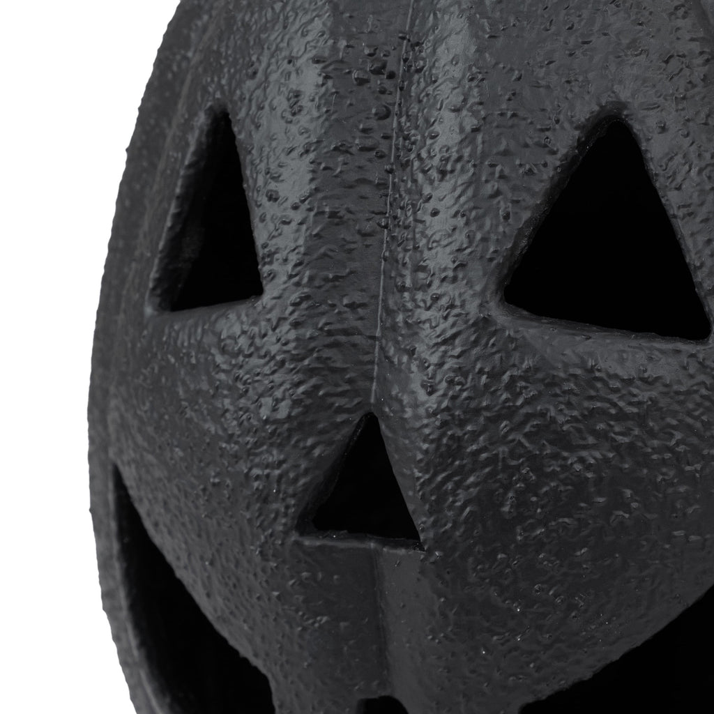 My Texas House Halloween Jack-o'-Lantern Tabletop Decoration, Black, 13"